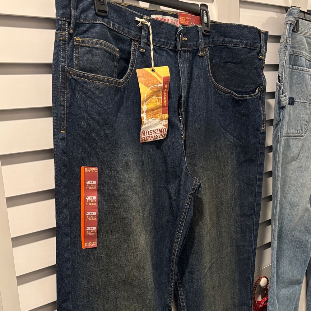 Mossimo Supply Co.Relaxed Jeans and Old Navy Painters Jeans. 2 jeans